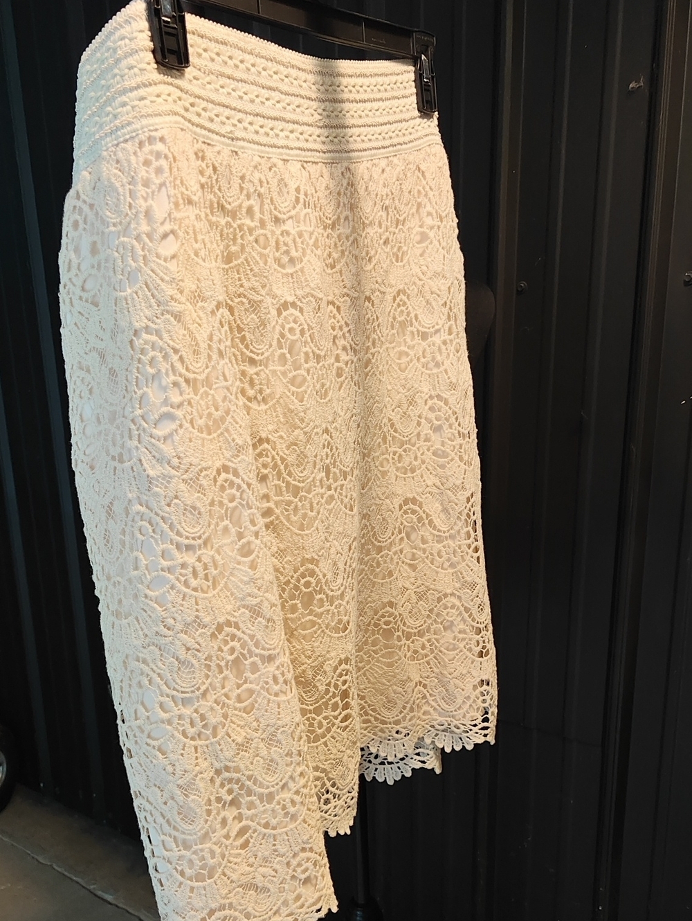 White Cream Lace Skirt Cato 4X